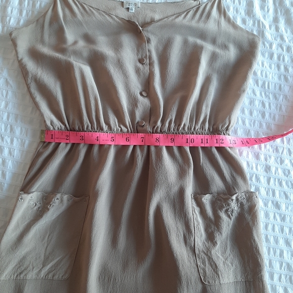 Aritzia T. Babaton 100% Silk Dress, Taupe, Size Small - Picture 15 of 16